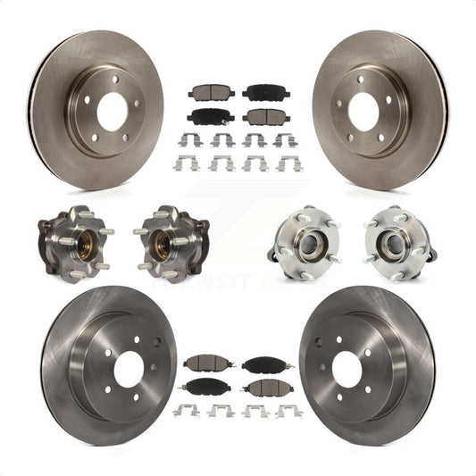 [Avant + Arrière] Kit d'ensemble roulement de roue et moyeu pour 2016 Nissan Pathfinder 4WD From 11 15 KBB-119446 par Transit Auto