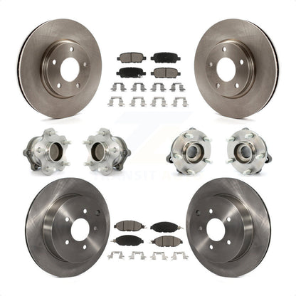 [Avant + Arrière] Kit d'ensemble roulement de roue et moyeu pour 2016 Nissan Pathfinder FWD From 11 15 KBB-119447 par Transit Auto