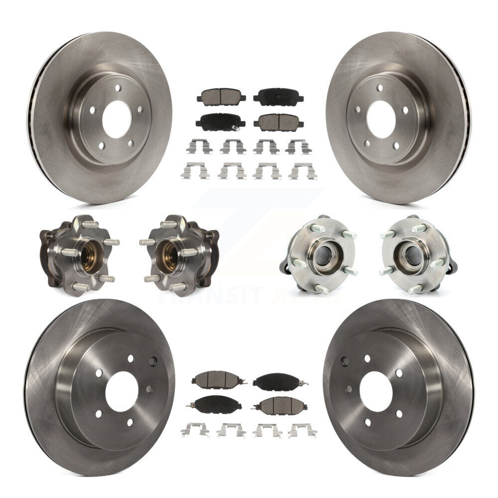 [Avant + Arrière] Kit d'ensemble roulement de roue et moyeu pour Nissan Pathfinder Murano INFINITI QX60 JX35 KBB-119448