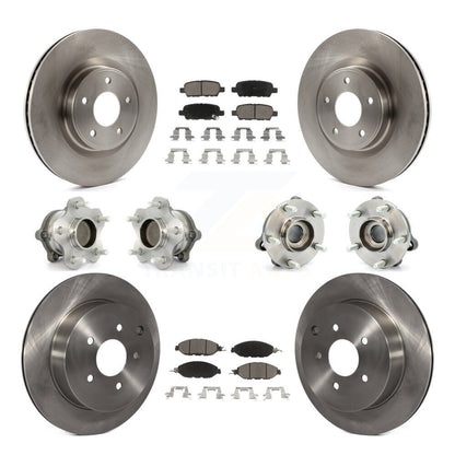 [Avant + Arrière] Kit d'ensemble roulement de roue et moyeu pour Nissan Pathfinder Murano INFINITI QX60 JX35 FWD KBB-119449