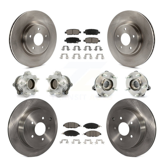 [Avant + Arrière] Kit d'ensemble roulement de roue et moyeu pour Nissan Pathfinder Murano INFINITI QX60 JX35 FWD KBB-119449