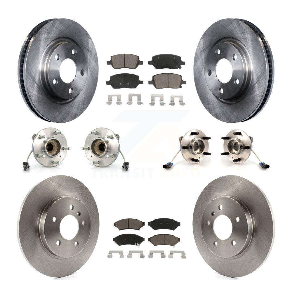 [Avant + Arrière] Kit d'ensemble roulement de roue et moyeu pour 2005 Chevrolet Uplander Buick Terraza 3 Hole Flange or Triangular FWD KBB-119460