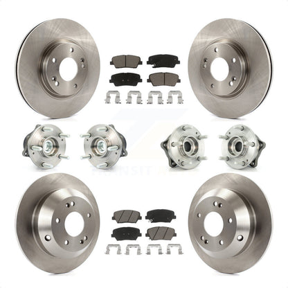 [Avant + Arrière] Kit d'ensemble roulement de roue et moyeu pour Kia Sorento Hyundai Santa Fe avec ABS Brakes FWD KBB-119462 par Transit Auto