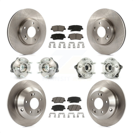 [Avant + Arrière] Kit d'ensemble roulement de roue et moyeu pour Kia Sorento Hyundai Santa Fe avec ABS Brakes FWD KBB-119462 par Transit Auto