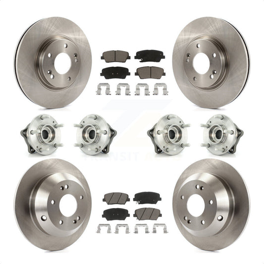[Avant + Arrière] Kit d'ensemble roulement de roue et moyeu pour Kia Sorento Hyundai Santa Fe avec ABS Brakes AWD KBB-119463 par Transit Auto
