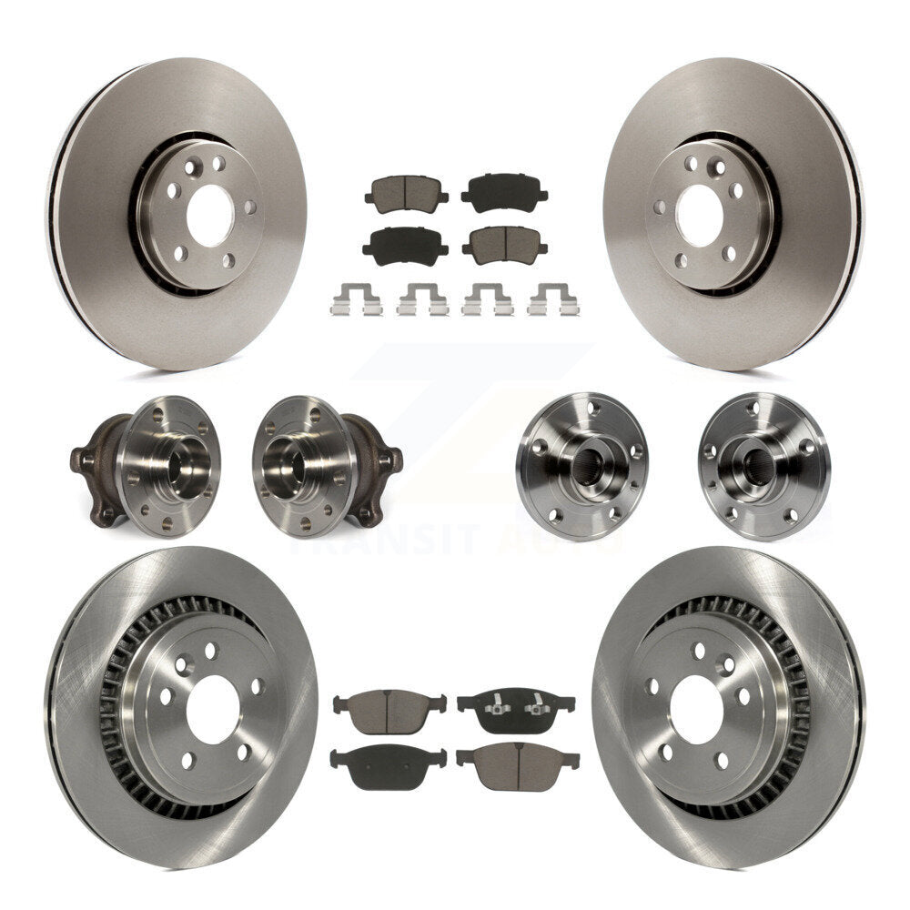 [Avant + Arrière] Kit d'ensemble roulement de roue et moyeu pour 2010-2015 Volvo XC60 AWD KBB-119470