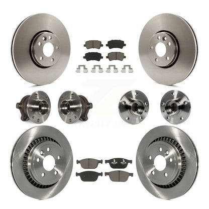 [Avant + Arrière] Kit d'ensemble roulement de roue et moyeu pour 2010-2015 Volvo XC60 AWD KBB-119470