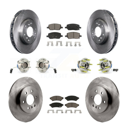 [Avant + Arrière] Kit d'ensemble roulement de roue et moyeu pour Chevrolet Uplander Buick Terraza Pontiac Montana 3 Hole Triangular Flange KBB-119472