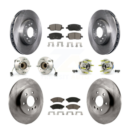 [Avant + Arrière] Kit d'ensemble roulement de roue et moyeu pour 2007 Saturn Relay 3 Hole Flange or Triangular KBB-119473