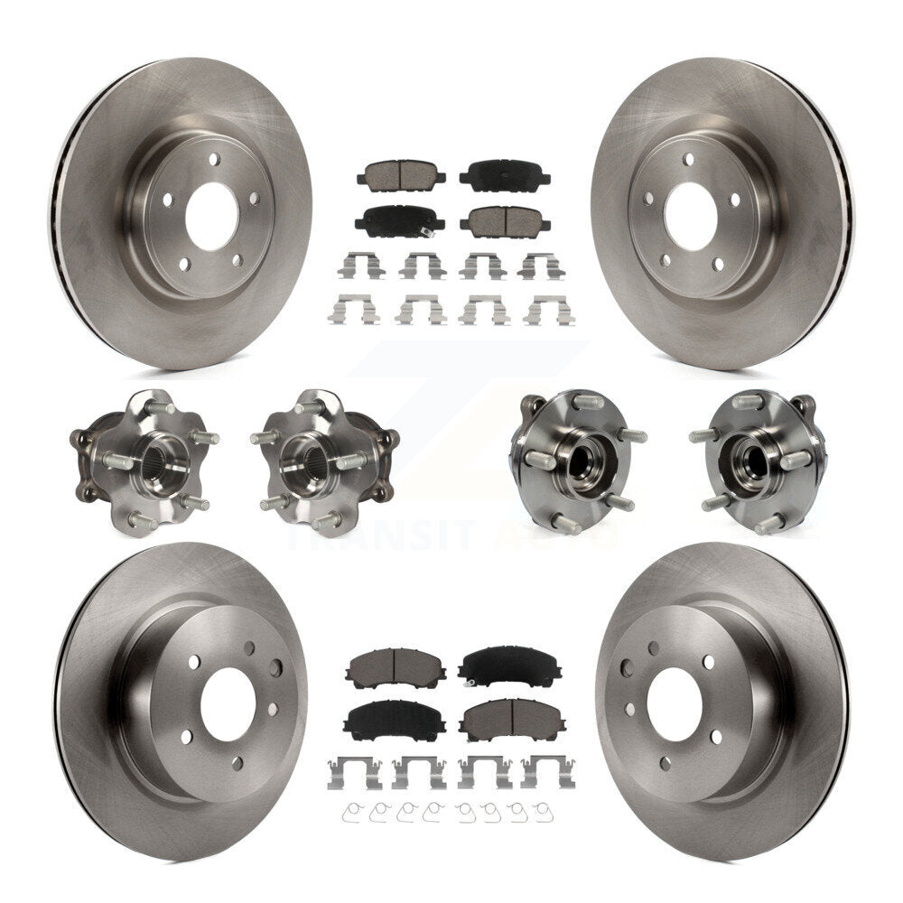 [Avant + Arrière] Kit d'ensemble roulement de roue et moyeu pour 2016-2017 INFINITI QX50 RWD KBB-119484