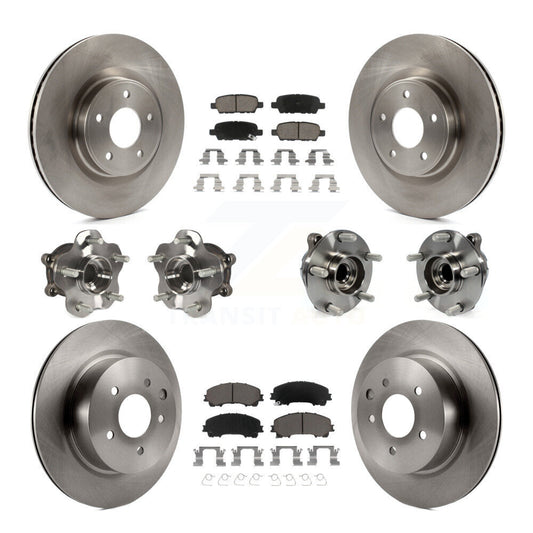 [Avant + Arrière] Kit d'ensemble roulement de roue et moyeu pour 2016-2017 INFINITI QX50 RWD KBB-119484