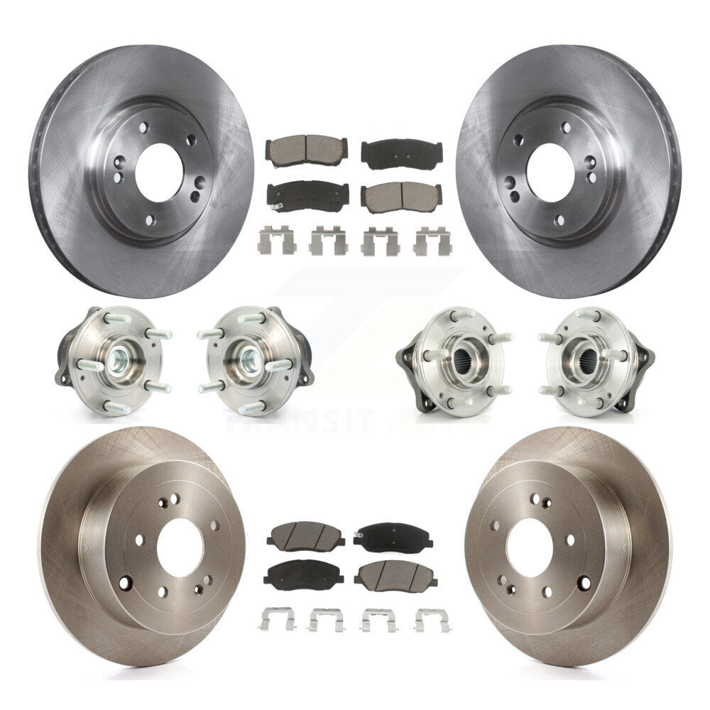 [Avant + Arrière] Kit d'ensemble roulement de roue et moyeu pour 2007-2009 Hyundai Santa Fe FWD KBB-119489