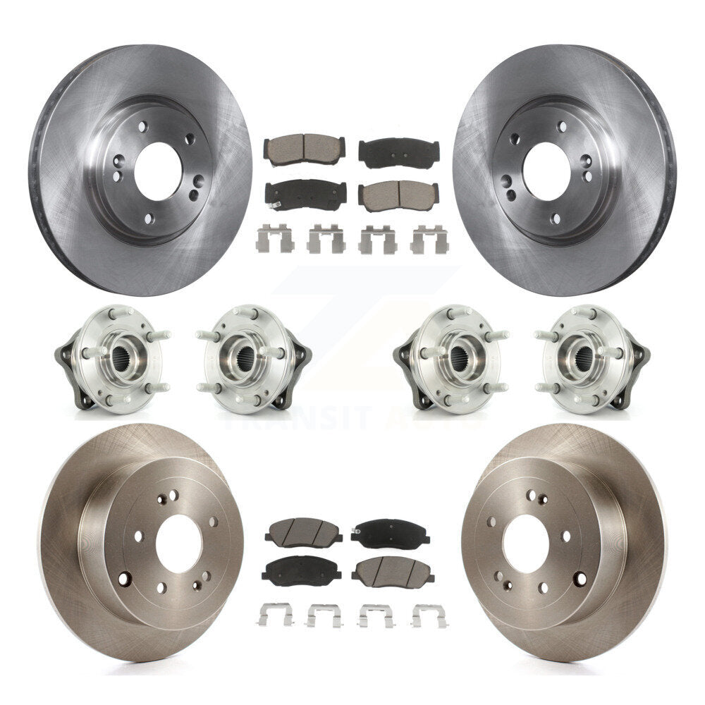 [Avant + Arrière] Kit d'ensemble roulement de roue et moyeu pour 2007-2009 Hyundai Santa Fe AWD KBB-119490