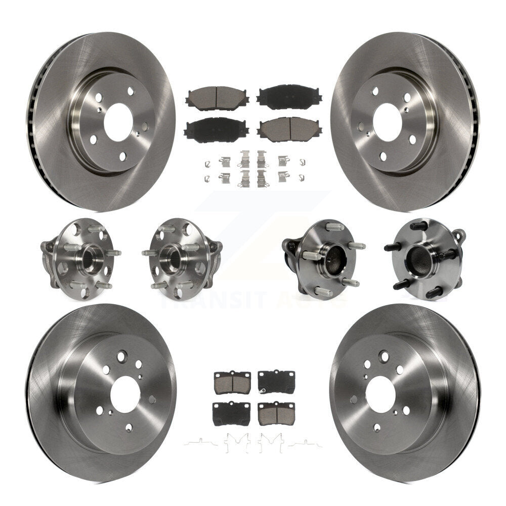 [Avant + Arrière] Kit d'ensemble roulement de roue et moyeu pour 2010-2013 Lexus IS250 C avec RWD Vehicles Built Canadian Market KBB-119493