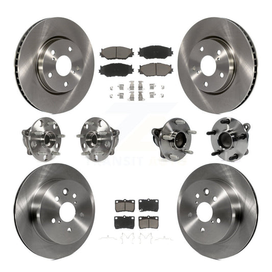 [Avant + Arrière] Kit d'ensemble roulement de roue et moyeu pour 2010-2013 Lexus IS250 C avec RWD Vehicles Built Canadian Market KBB-119493