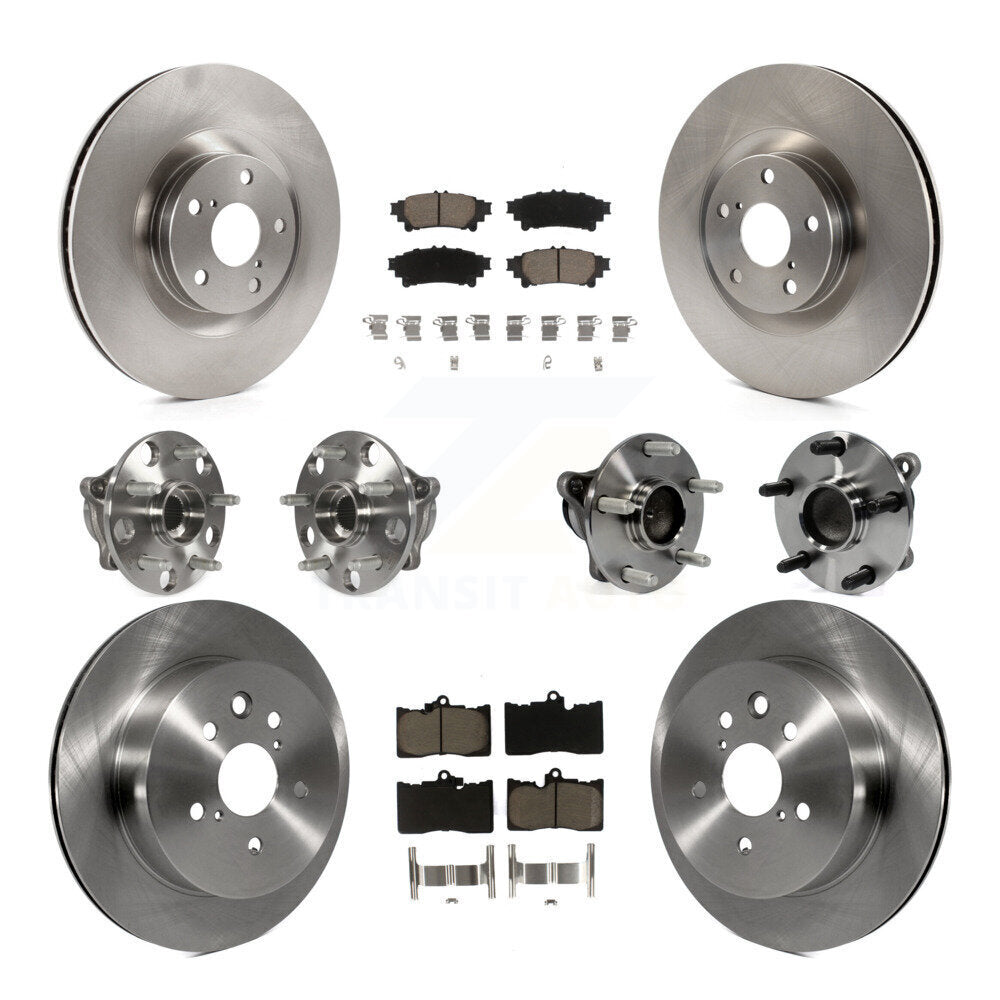 [Avant + Arrière] Kit d'ensemble roulement de roue et moyeu pour 2014-2015 Lexus IS350 C F Sport KBB-119498