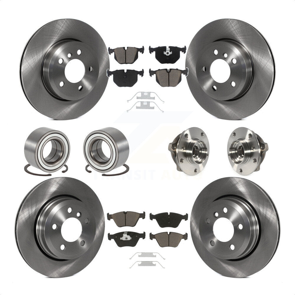 [Avant + Arrière] Kit d'ensemble roulement de roue et moyeu pour 2010 BMW X3 KBB-119509 par Transit Auto