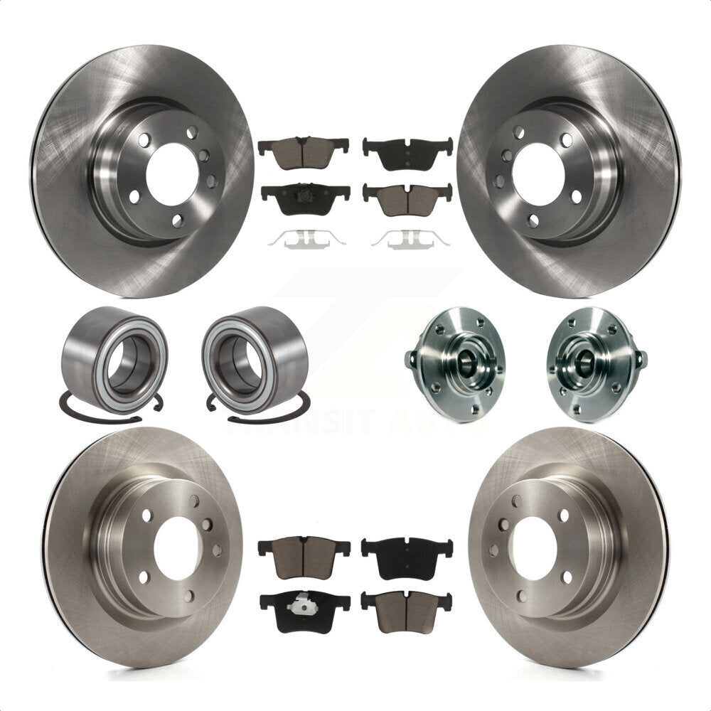 [Avant + Arrière] Kit d'ensemble roulement de roue et moyeu pour 2015-2016 BMW 228i xDrive sans Blue Painted Calipers KBB-119518 par Transit Auto