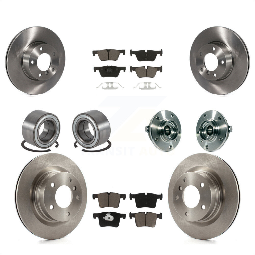 [Avant + Arrière] Kit d'ensemble roulement de roue et moyeu pour 2015-2016 BMW 228i xDrive sans Blue Painted Calipers KBB-119519 par Transit Auto