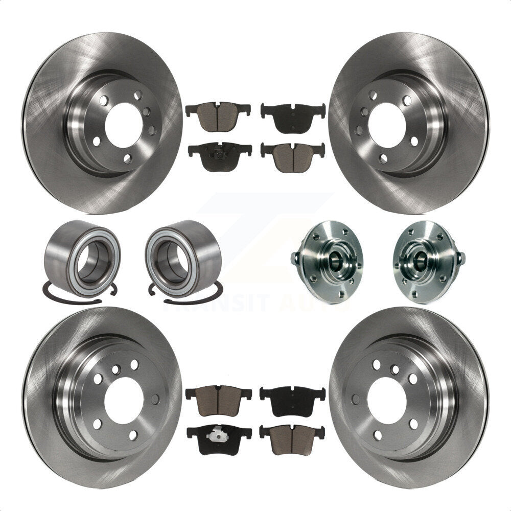 [Avant + Arrière] Kit d'ensemble roulement de roue et moyeu pour 2015-2016 BMW 428i xDrive Gran Coupe sans Blue Painted Calipers KBB-119522 par Transit Auto