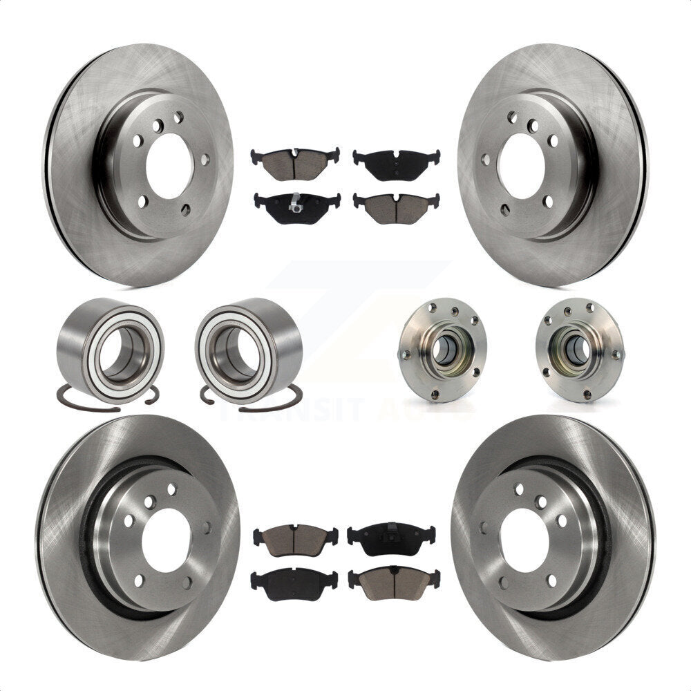 [Avant + Arrière] Kit d'ensemble roulement de roue et moyeu pour 2001-2005 BMW 325i KBB-119575 par Transit Auto