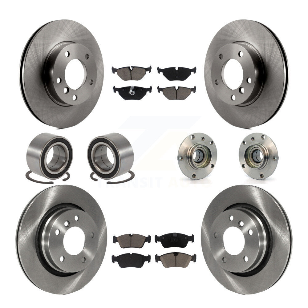 [Avant + Arrière] Kit d'ensemble roulement de roue et moyeu pour 1998 BMW 328i 328is avec 294mm Diameter Rotor KBB-119577