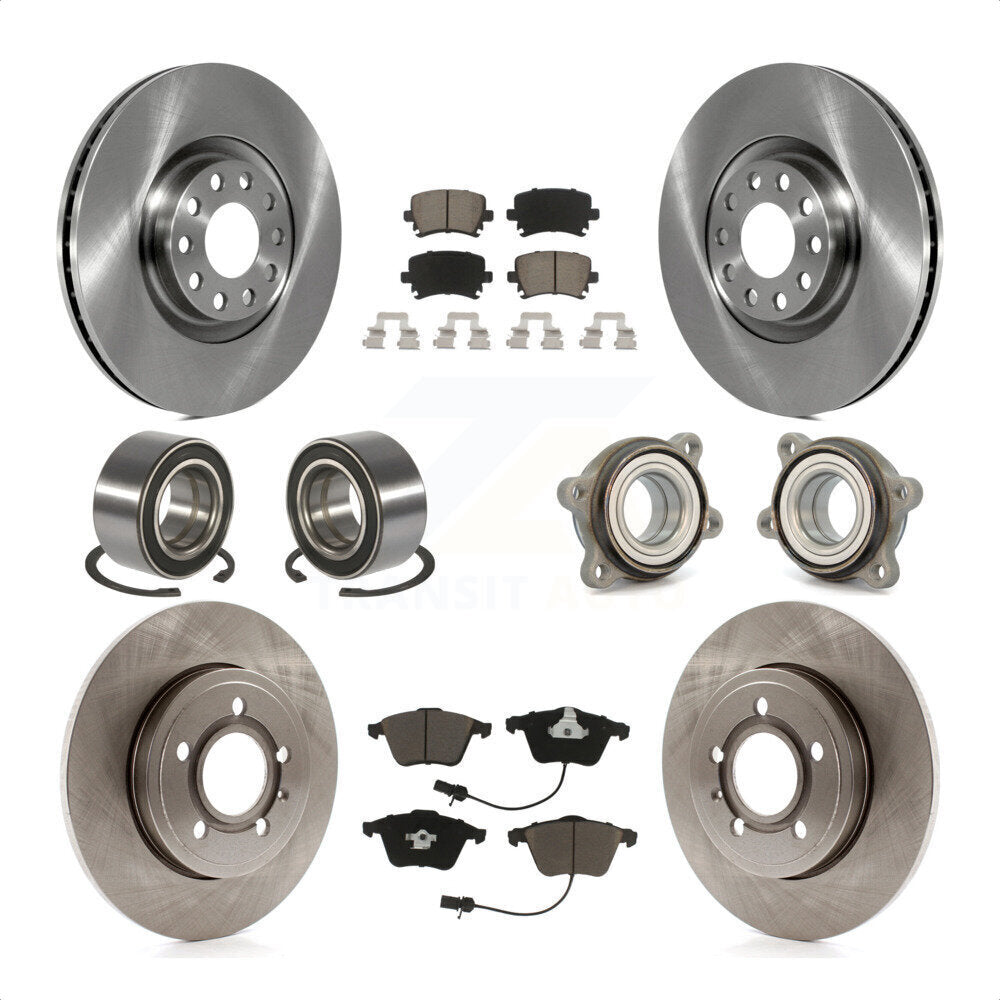 [Avant + Arrière] Kit d'ensemble roulement de roue et moyeu pour Audi A4 Quattro KBB-119647 par Transit Auto