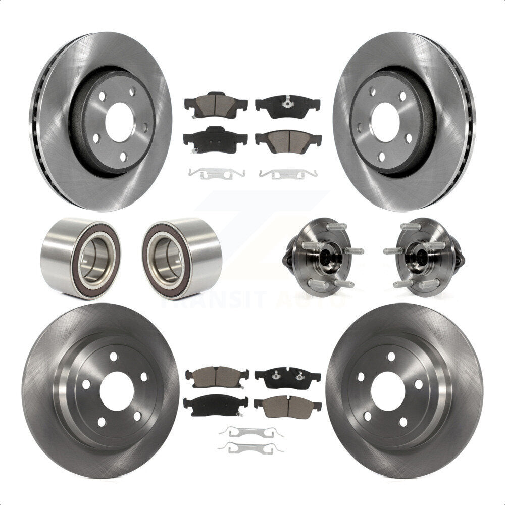 [Avant + Arrière] Kit d'ensemble roulement de roue et moyeu pour Dodge Durango KBB-119708 par Transit Auto