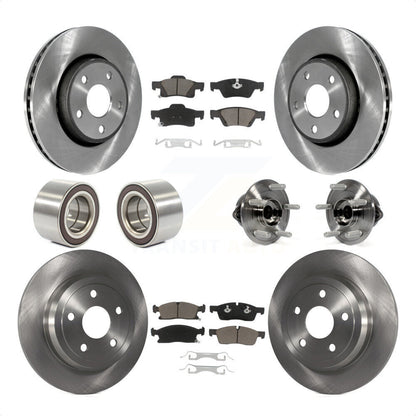 [Avant + Arrière] Kit d'ensemble roulement de roue et moyeu pour Dodge Durango KBB-119708 par Transit Auto