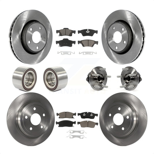 [Avant + Arrière] Kit d'ensemble roulement de roue et moyeu pour Dodge Durango KBB-119708 par Transit Auto
