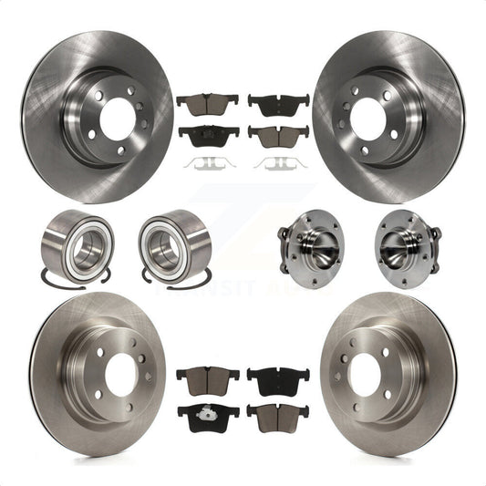 [Avant + Arrière] Kit d'ensemble roulement de roue et moyeu pour 2012 BMW 328i Convertible Wagon avec 2.0L sans Blue Painted Calipers KBB-119721 par Transit Auto