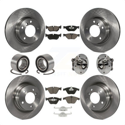 [Avant + Arrière] Kit d'ensemble roulement de roue et moyeu pour 2007 BMW 323i avec 312mm Diameter Rotor KBB-119725 par Transit Auto