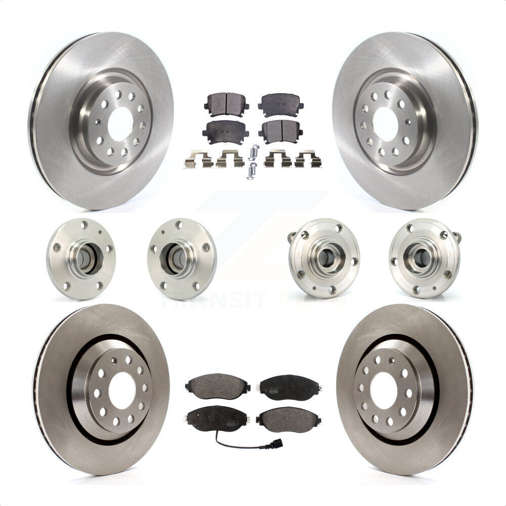 [Avant + Arrière] Kit d'ensemble roulement de roue et moyeu pour 2016 Volkswagen CC AWD KBB-119743 par Transit Auto