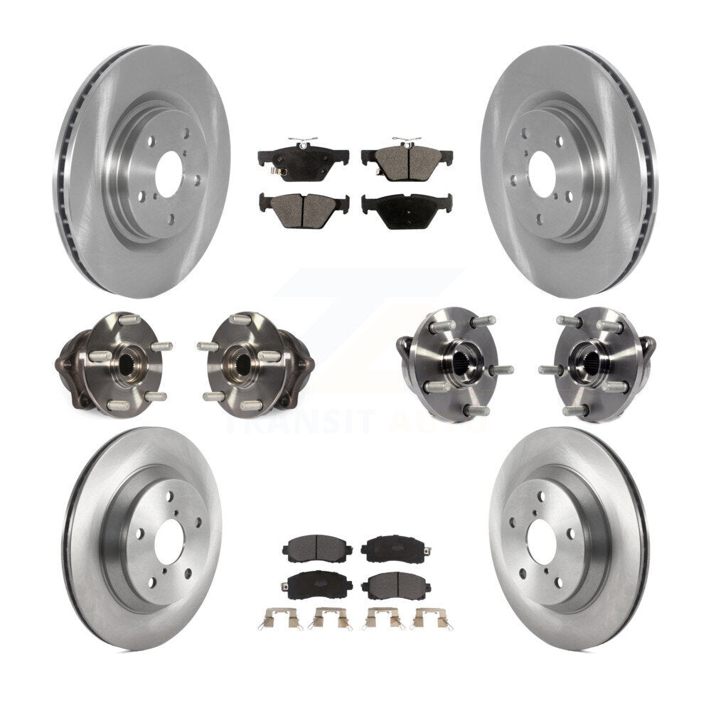 [Avant + Arrière] Kit d'ensemble roulement de roue et moyeu pour 2019 Subaru Forester avec 316mm Diameter Rotor KBB-119744