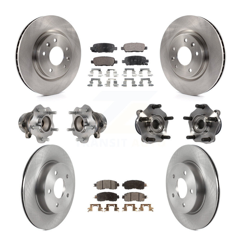 [Avant + Arrière] Kit d'ensemble roulement de roue et moyeu pour 2017 Nissan LEAF avec Electric Parking KBB-119745