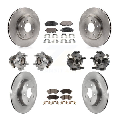 [Avant + Arrière] Kit d'ensemble roulement de roue et moyeu pour 2017 Nissan LEAF avec Electric Parking KBB-119745