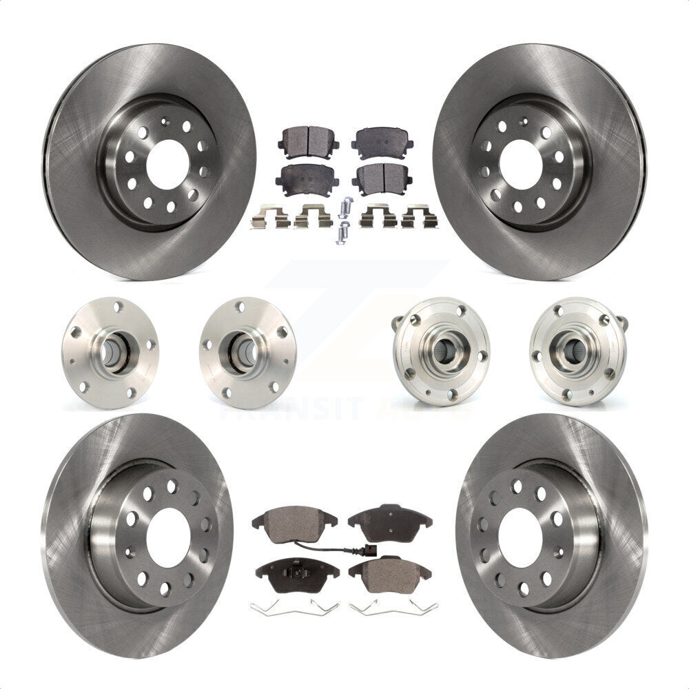[Avant + Arrière] Kit d'ensemble roulement de roue et moyeu pour 2011 Volkswagen GTI avec 30mm bearing KBB-119749 par Transit Auto