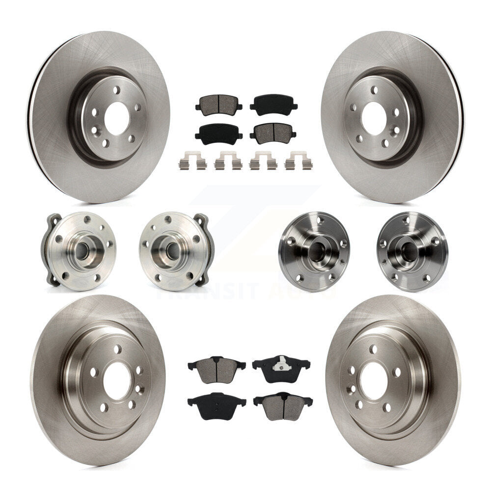 [Avant + Arrière] Kit d'ensemble roulement de roue et moyeu pour 2013-2014 Volvo S60 3.0L avec 336mm Diameter Rotor KBB-119774