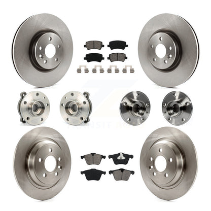 [Avant + Arrière] Kit d'ensemble roulement de roue et moyeu pour 2013-2014 Volvo S60 3.0L avec 336mm Diameter Rotor KBB-119774
