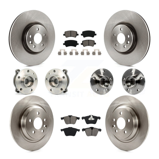 [Avant + Arrière] Kit d'ensemble roulement de roue et moyeu pour 2013-2014 Volvo S60 3.0L avec 336mm Diameter Rotor KBB-119774