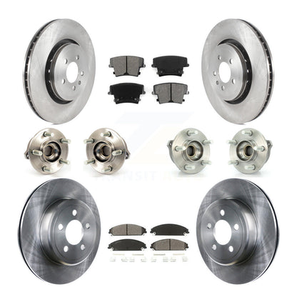 [Avant + Arrière] Kit d'ensemble roulement de roue et moyeu pour 2014 Dodge Charger AWD avec 3.6L avec 355mm Diameter Rotor KBB-119779