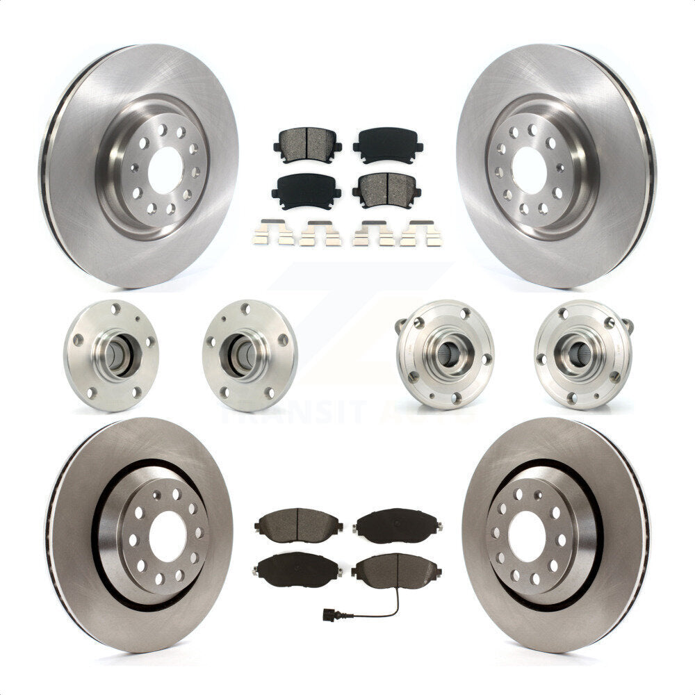 [Avant + Arrière] Kit d'ensemble roulement de roue et moyeu pour 2016 Volkswagen CC AWD KBB-119782 par Transit Auto