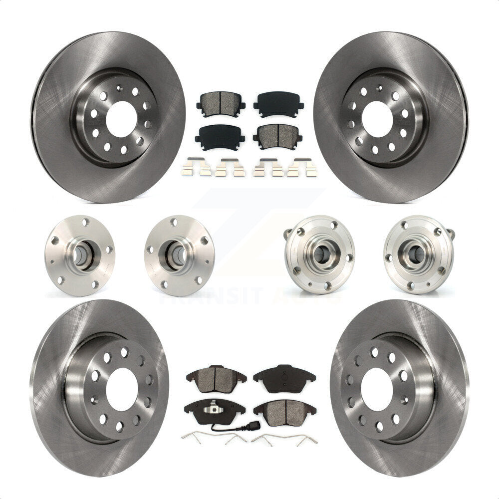 [Avant + Arrière] Kit d'ensemble roulement de roue et moyeu pour 2011 Volkswagen GTI avec 30mm bearing KBB-119784 par Transit Auto