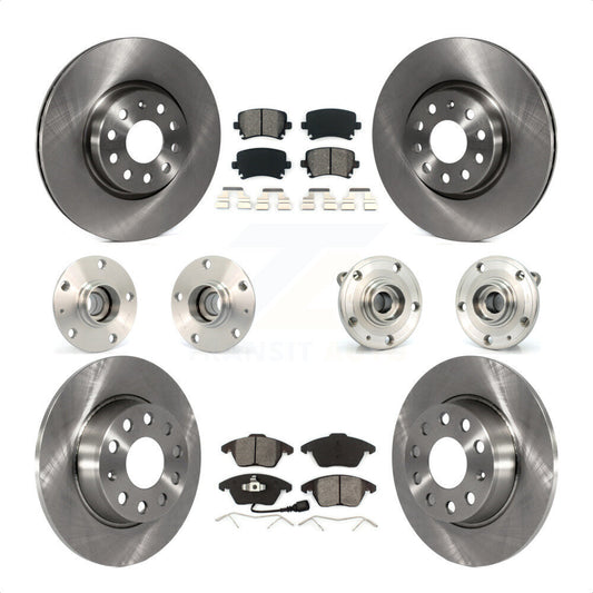 [Avant + Arrière] Kit d'ensemble roulement de roue et moyeu pour 2011 Volkswagen GTI avec 30mm bearing KBB-119784 par Transit Auto