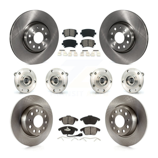 [Avant + Arrière] Kit d'ensemble roulement de roue et moyeu pour 2008 Audi A3 Quattro avec 286mm Diameter Rotor KBB-119785