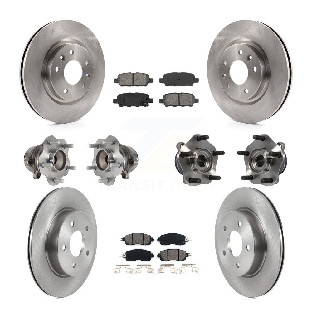 [Avant + Arrière] Kit d'ensemble roulement de roue et moyeu pour 2017 Nissan LEAF avec Electric Parking KBB-119787