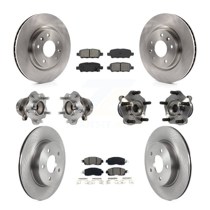 [Avant + Arrière] Kit d'ensemble roulement de roue et moyeu pour 2017 Nissan LEAF avec Electric Parking KBB-119787