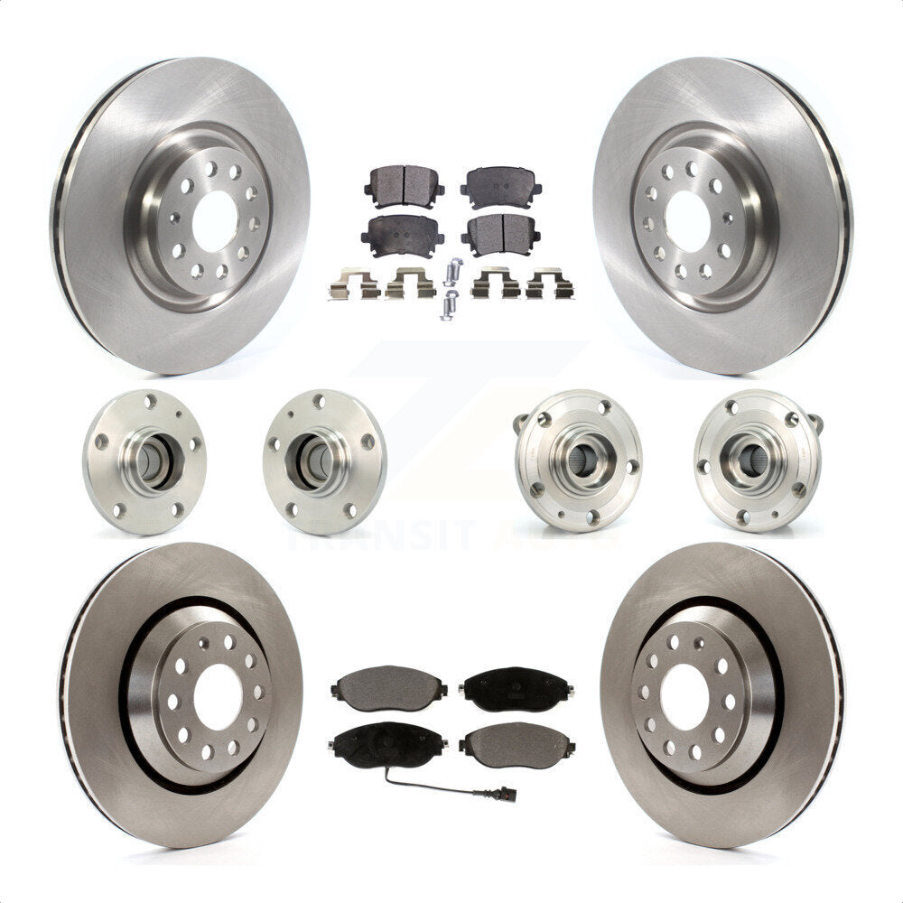 [Avant + Arrière] Kit d'ensemble roulement de roue et moyeu pour 2016 Volkswagen CC AWD KBB-119800 par Transit Auto