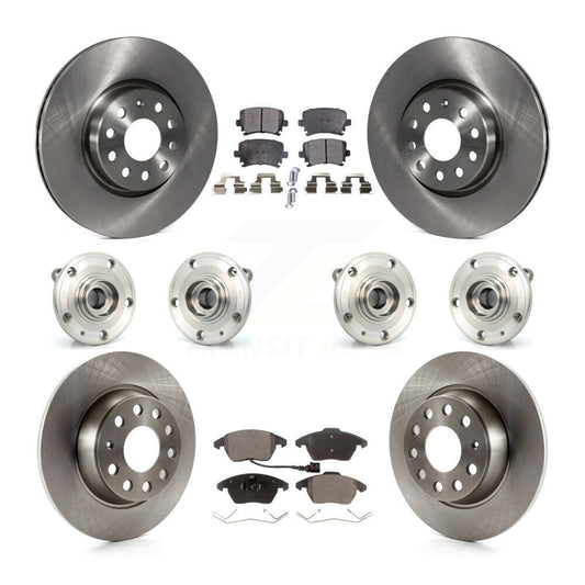 [Avant + Arrière] Kit d'ensemble roulement de roue et moyeu pour 2008 Audi A3 Quattro avec 286mm Diameter Rotor KBB-119801