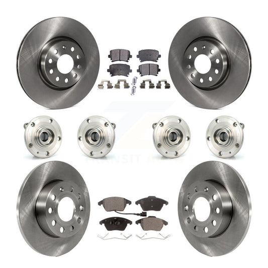 [Avant + Arrière] Kit d'ensemble roulement de roue et moyeu pour 2008 Audi A3 Quattro avec 260mm Diameter Rotor KBB-119802